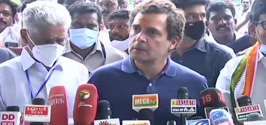 CONGRESS: तमिलनाडु दौरे पर राहुल गांधी, किसानों को लेकर मोदी सरकार पर साधा निशाना