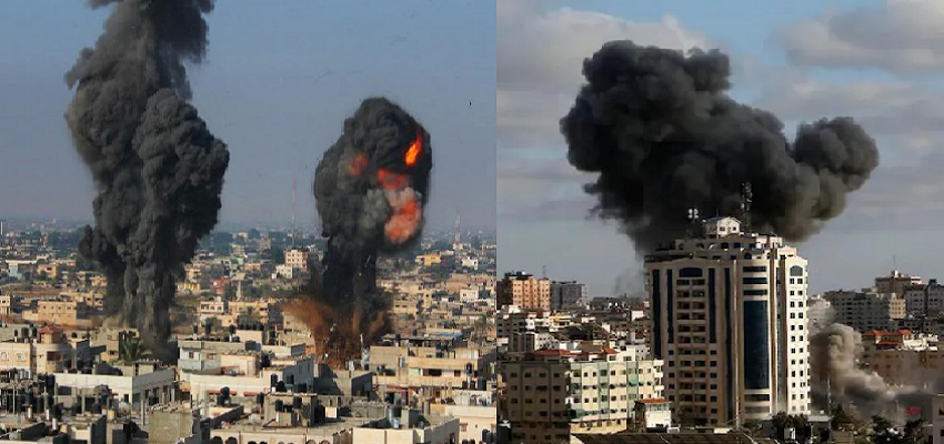 इजराइल ने किया गाजा पट्टी पर हवाई हमला, इकलौती कोरोना टेस्टिंग लैब हुई तबाह, 213 लोगों की मौत