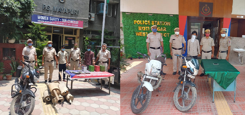 Delhi Crime:  दिल्ली पुलिस के शिकंजे में तीन शातिर चोर, 3 मोटरसाइकिल बरामद