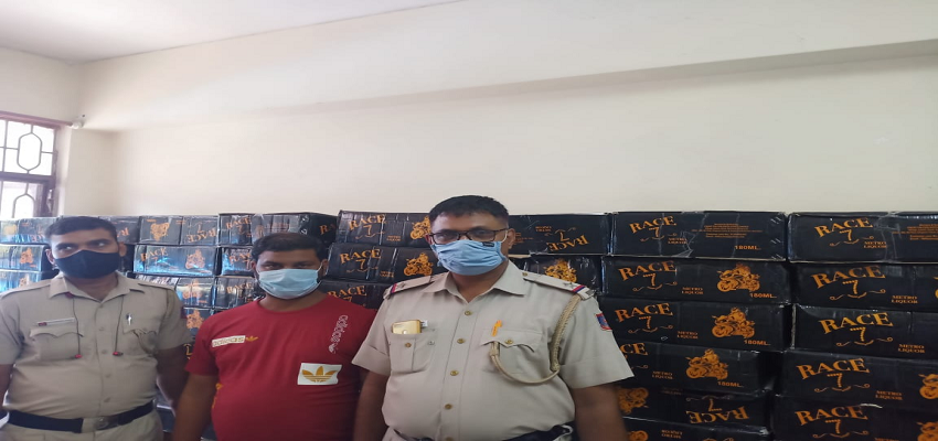 Delhi crime: 90 कार्टन अवैध शराब के साथ 1 आरोपी गिरफ्तार