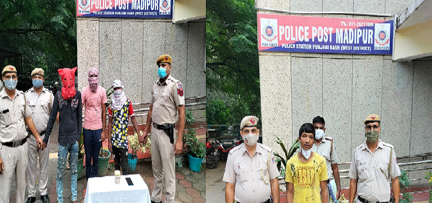 DELHI CRIME: दिल्ली पुलिस के हाथ लगे 4 शातिर चोर