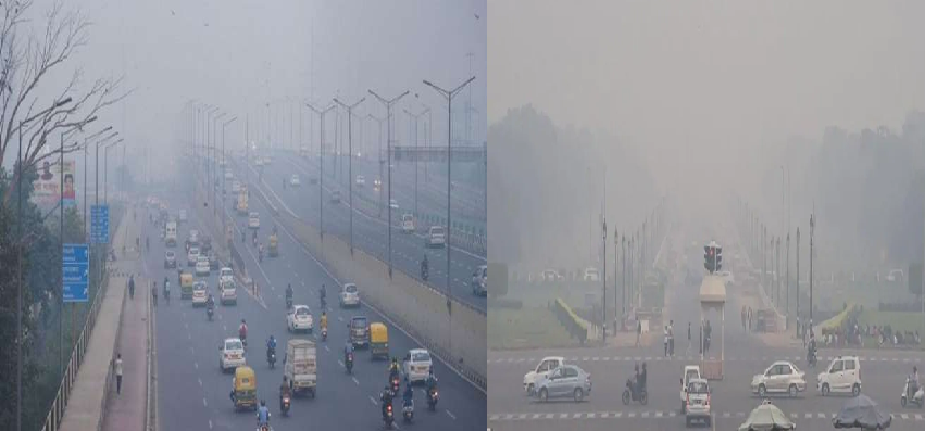 DELHI POLLUTION:  दिल्ली की हवा हुई जहरीली, लोगों को आंखों और सीने में जलन की समस्या हुई उत्पन्न, AQI 500 के पार