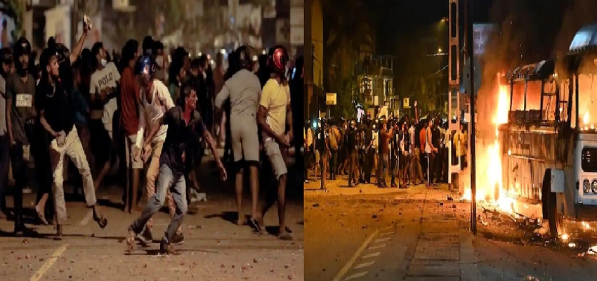 Emergency: श्रीलंका में लगी इमरजेंसी, देश में हिंसक हुए प्रदर्शनकारी