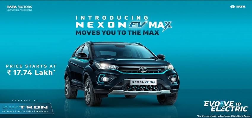 लो आ गई टाटा की Nexon EV Max , हुंडई कोना और एमजी जेडएस ईवी से होगी टक्कर