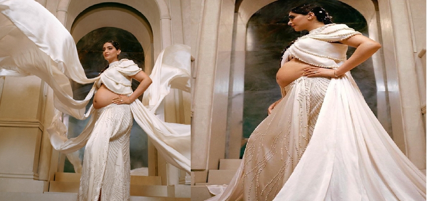 Bollywood: ग्लैमरस मैटरनिटी फोटोशूट में सोनम कपूर का दिखा बेबी बंप, फैंस देखकर कह रहे है ये बातें