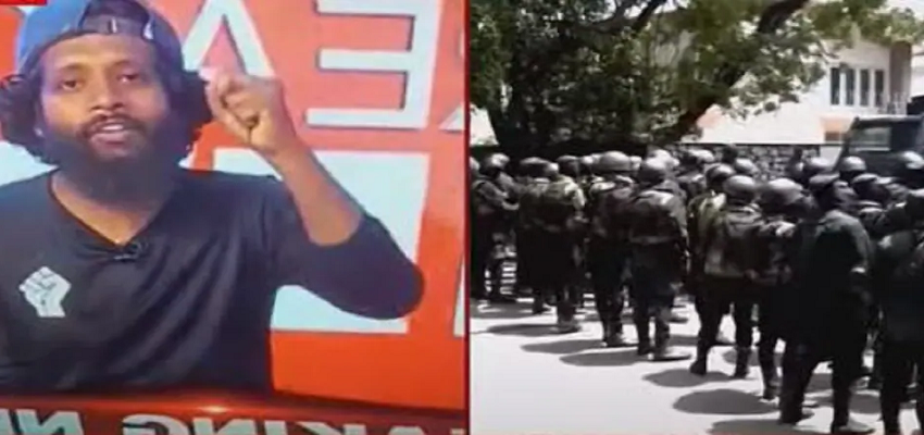 सरकारी न्यूज़ चैनल के दफ्तर में घुसे प्रदर्शनकारी, लाइव आकर किया देश को संबोधित