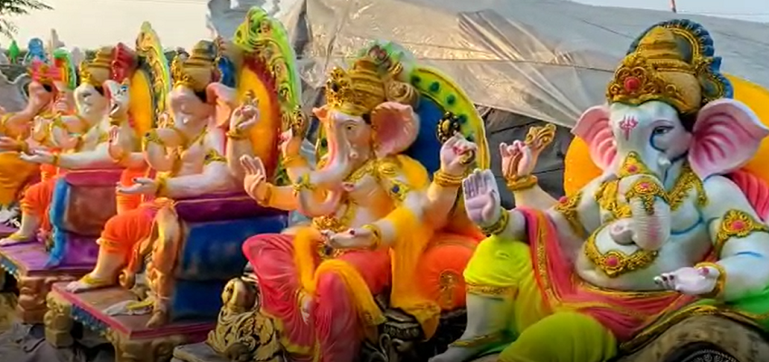 HARYANA: घर आने वाले हैं विघ्नहर्ता ! मूर्ति बनाने में जुटे कलाकार