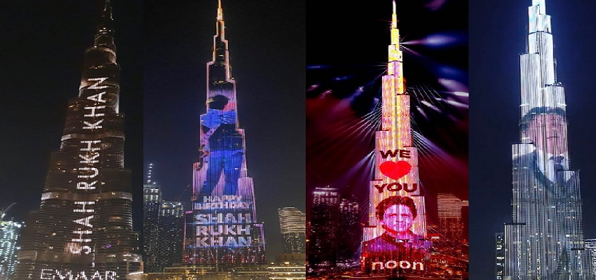 एक बार फिर दुबई पर छाया King Khan का जादू, जन्मदिन से पहले Burj Khalifa पर नजर आए शाहरुख