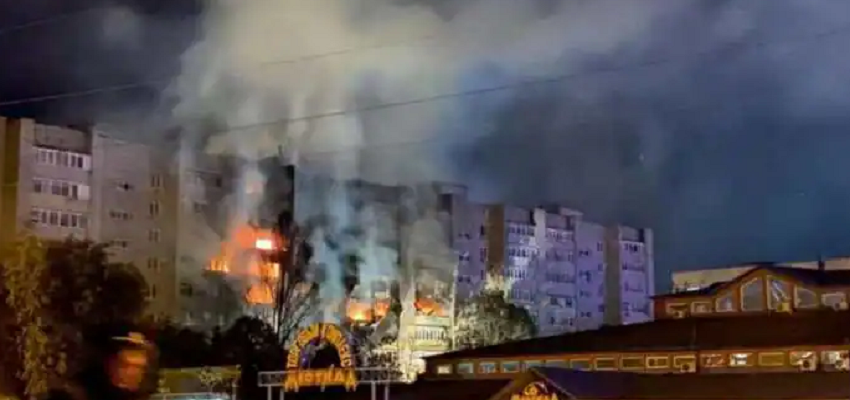 रिहायशी इलाके में गिरा SU-34 रूसी लड़ाकू विमान, 3 बच्चों समेत 13 लोगों की मौत