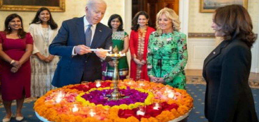 व्हाइट हाउस में धूमधाम से मनाया गया दिवाली का जश्न, राष्ट्रपति समेत इन नेताओं ने की शिरकत