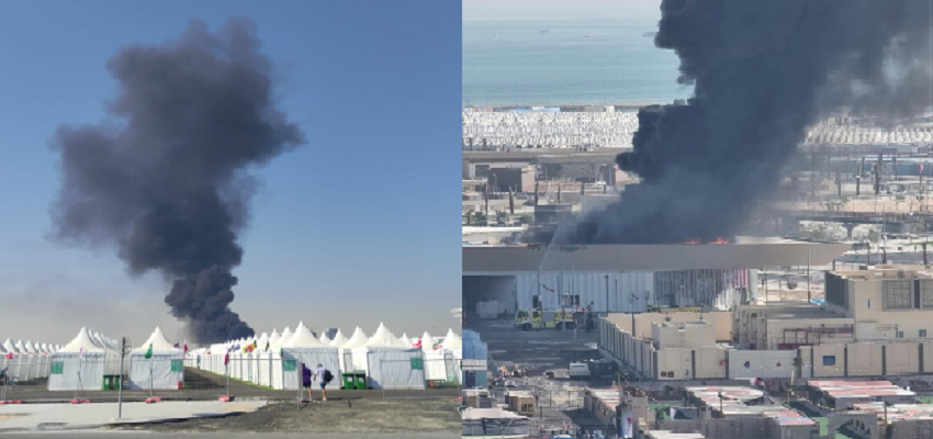 Fifa World Cup: कतर में Fan Village के पास लगी भीषण आग