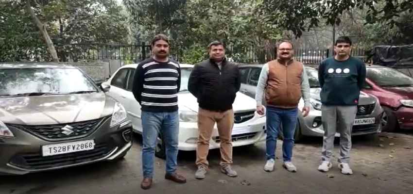 DELHI CRIME: AATS स्टाफ ने SUV कार चोरी करने वाले गिरोह का किया खुलासा, 9 SUV कार, पिस्तौल और कारतूस बरामद