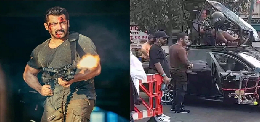 टाइगर 3 के सेट से फोटोज हुई लीक! नदी के बीच इस अंदाज में शूट करते दिखे भाईजान