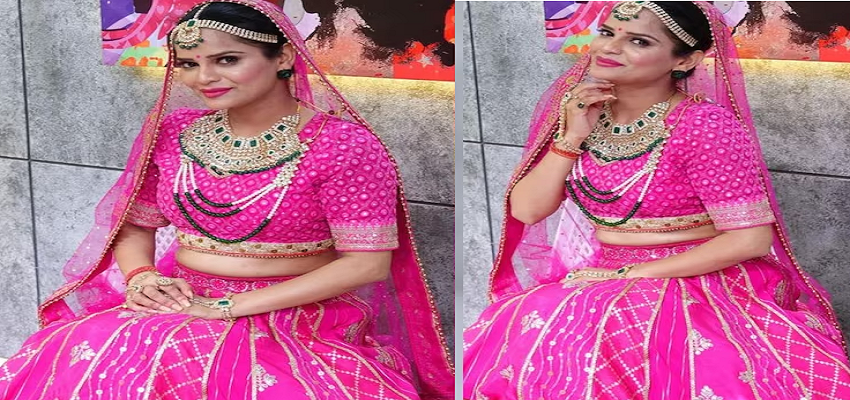 गुलाबी लहंगा पहनकर अपने MP को ढूंढने निकली अर्चना गौतम, फैंस ने ली चुटकी