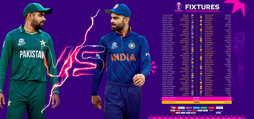 ICC वनडे वर्ल्ड कप का शेड्यूल किया गया जारी, जानें किस दिन भिड़ेंगे भारत और पाक