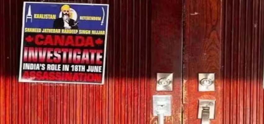 कनाडा में एक बार फिर निशाने पर आया हिंदू मंदिर, खालिस्तान समर्थकों ने लगाएं पोस्टर