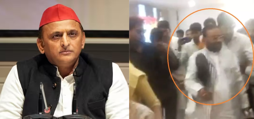 स्वामी प्रसाद मौर्य पर जूता फेंकने के बाद प्रदेश की राजनीति गरमाई, अखिलेश यादव ने BJP पर साधा निशाना