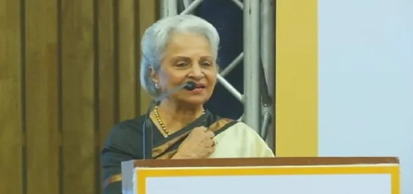 अभिनेत्री वहीदा रहमान को मिलेगा दादा साहब फाल्के अवॉर्ड, केंद्रीय मंत्री अनुराग ठाकुर ने किया ऐलान