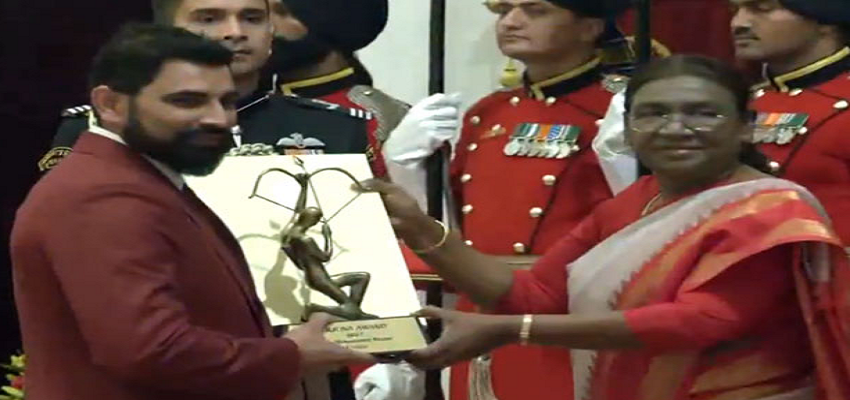 Mohammed Shami को अर्जुन अवॉर्ड से किया गया सम्मानित, कहा -ये एक सपने के सच होने जैसा
