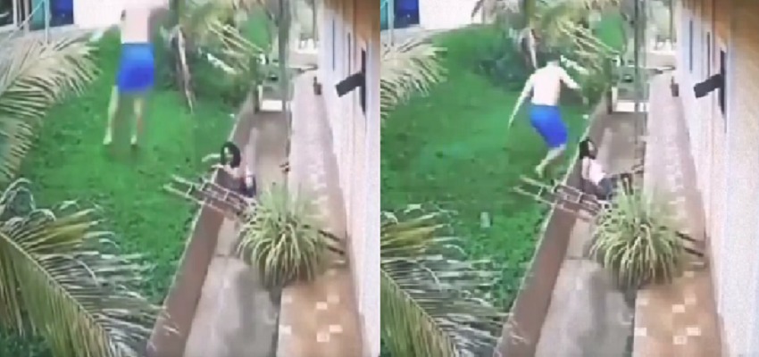 पत्नी को छत से गिरता देख पति ने किया कुछ ऐसा, जानकर खड़े हो जाएंगे रोंगटे