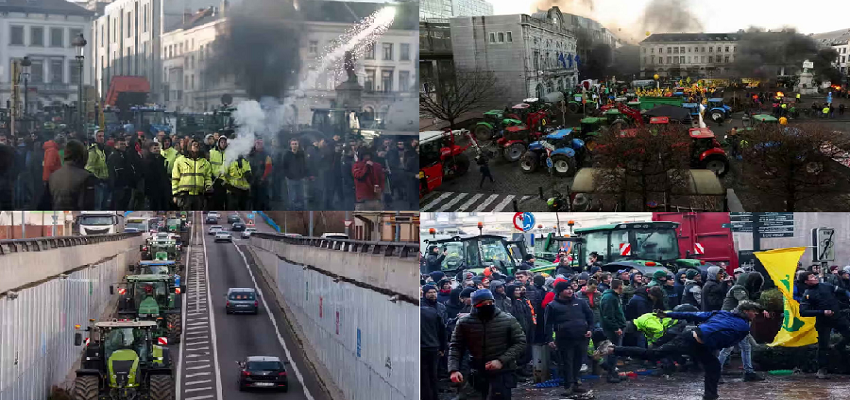 Farmers Protest: भारत छोड़ो...किसानों ने यूरोप को क्यों कर रखा है ब्लाक, जानें क्या है उनकी मांगे?