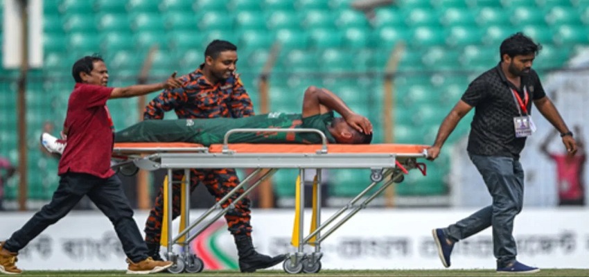 LIVE मैच में बांग्लादेश के 4 खिलाड़ी बुरी तरह घायल, 2 स्ट्रेचर पर मैदान से बाहर गए, 1 अस्पताल पहुंचा