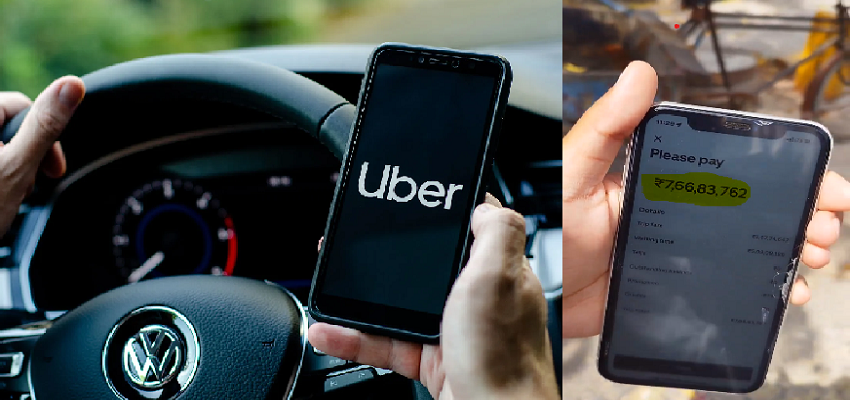कुछ मिनटों की राइड के लिए UBER ने शख्स को भेजा 7.5 करोड़ का बिल, रकम देख ग्राहक के छूटे पसीने