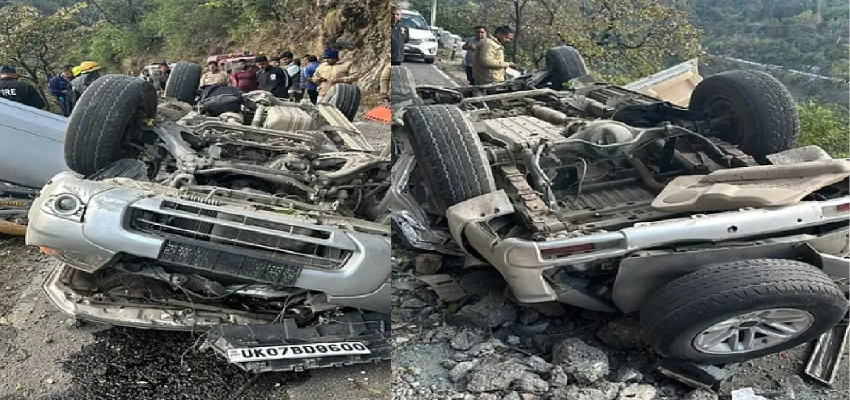 Uttarakhand: मसूरी में भीषण सड़क हादसा, खाई में गिरी कार, 5 लोगों की मौत