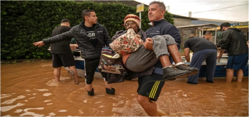 
								Brazil Flood: ब्राजील में बाढ़-बारिश से भारी तबाही, 75 लोगों की मौत, 100 से ज्यादा लापता