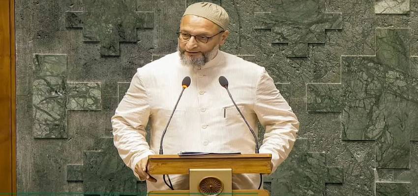 लोकसभा में शपथ के दौरान असदुद्दीन ओवैसी कह दी ये बात, संसद में मचा हंगामा, अब सदस्यता जाने पर आई बात