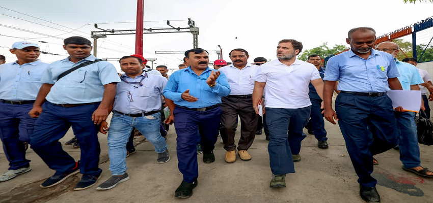 लोको पायलटों से राहुल गांधी की मुलाकात पर बवाल, BJP बोली- किराए के एक्टर्स से मिले