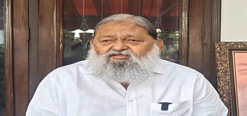 HARYANA NEWS: मनीष सिसोदिया छोटी जेल से बड़ी जेल में आ रहे है- पूर्व गृह मंत्री अनिल विज