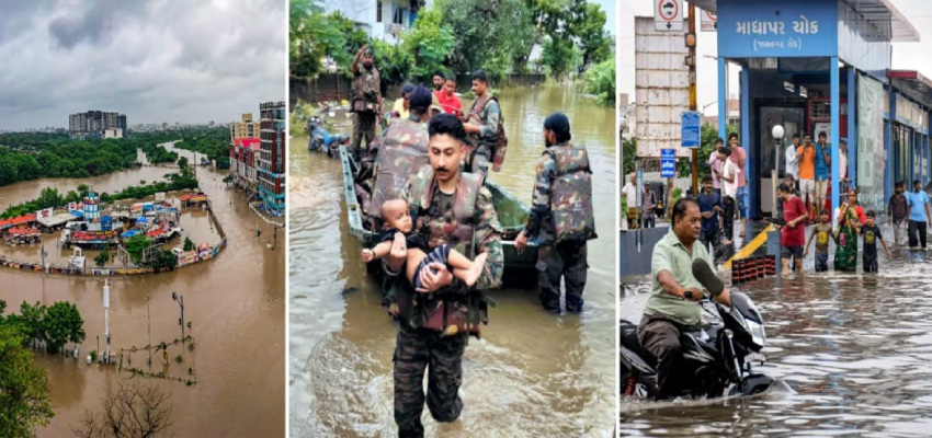 गुजरात पर कुदरत का ट्रिपल अटैक... पहले बाढ़-बारिश का कहर,  अब मंडरा रहा चक्रवात का खतरा