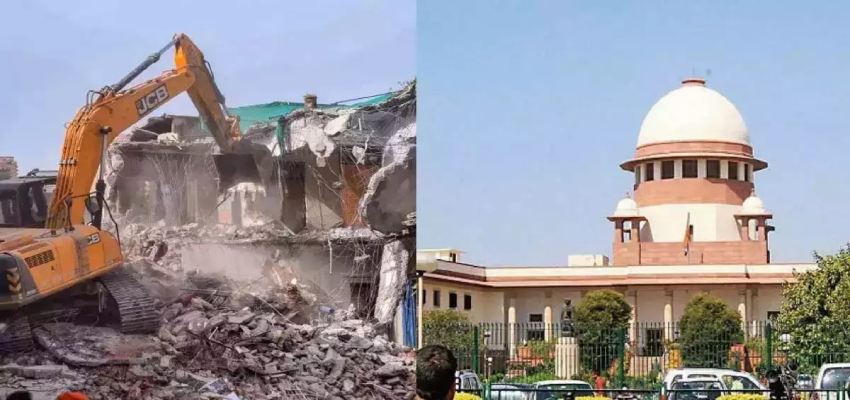 सुप्रीम कोर्ट ने बुलडोजर एक्शन पर लगाई रोक, 1 अक्टूबर तक के लिए जारी किया ये आदेश