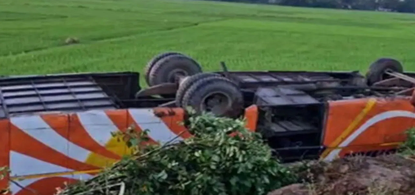 भुवनेश्वर लौटते वक्त श्रद्धालुओं से भरी बस दुर्घटनाग्रस्त, 4 श्रद्धालुओं की मौत