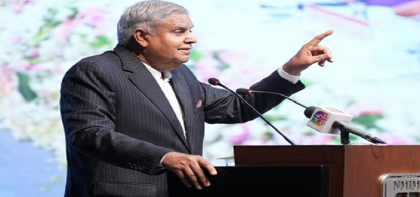 उपराष्ट्रपति जगदीप धनखड़ ने की मीडिया से जवाबदेही की मांग, राष्ट्रहित पर ध्यान देने की अपील