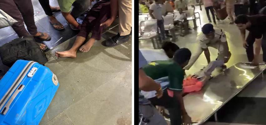 बांद्रा रेलवे स्टेशन पर मची भगदड़, कई लोग घायल, दिवाली में घर जाने के लिए उमड़ी थी भीड़