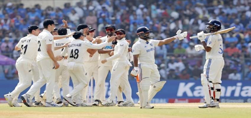 Ind Vs NZ Test Match: तीसरा टेस्ट भी हारी टीम इंडिया, न्यूजीलैंड के हाथों 3-0 से गंवाई सीरीज