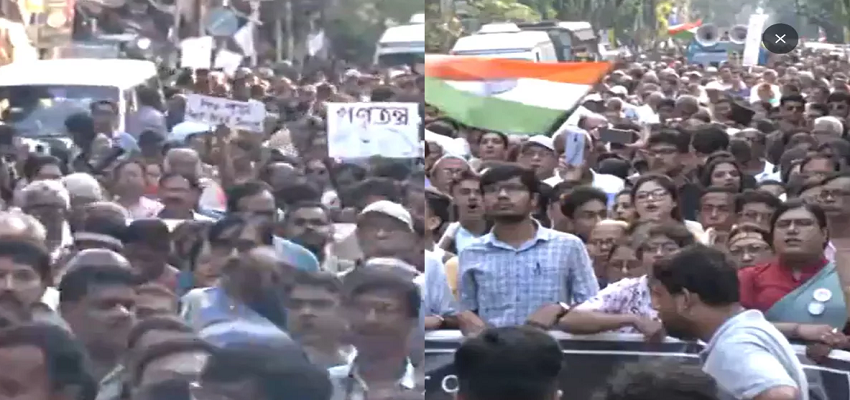 Kolkata Doctor Case: आरजी अस्पताल के रेप-मर्डर मामले के तीन महीने पूरे, कोलकाता में डॉक्टरों ने किया विरोध प्रदर्शन