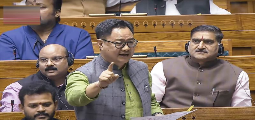 सभापति के खिलाफ अविश्वास प्रस्ताव पर किरेन रिजिजू ने संभाला सत्तापक्ष का मोर्चा, बोले- एनडीए के पास बहुमत