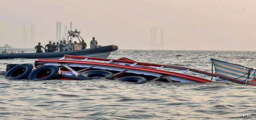 समंदर के बीच दिखाई दिया बाहुबली फिल्म जैसा नजारा, मुंबई नाव हादसे के दौरान कैप्चर हुई फोटो