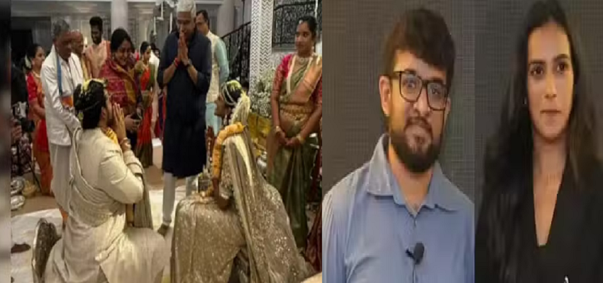PV Sindhu Marriage: बैडमिंटन की स्टार खिलाड़ी पीवी सिंधू शादी के बंधन में बंधीं, देखें एक खास झलक