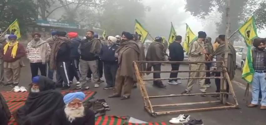 200 जगह सड़कें जाम...मोहली एयरपोर्ट रोड ब्लॉक, किसानों के बंद का पंजाब में जबरदस्त असर