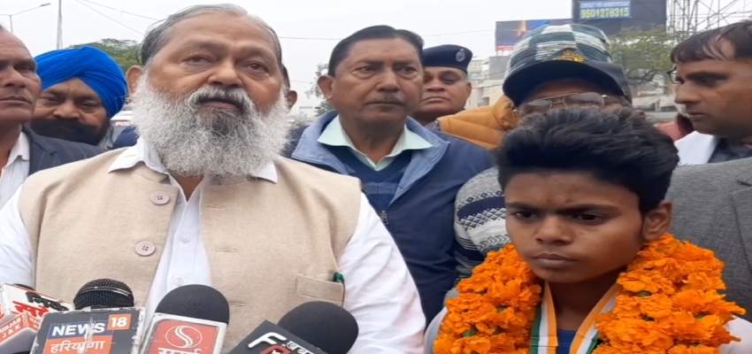 लाल चौक से कन्या कुमारी की यात्रा पर निकली हरियाणा की बेटी, अनिल विज ने किया बड़ा ऐलान