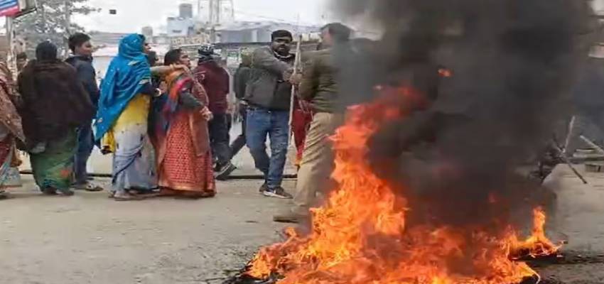 दरभंगा में अपराधी को पकड़ने गई पुलिस पर पथराव, हमलें में घायल हुए कई जवान