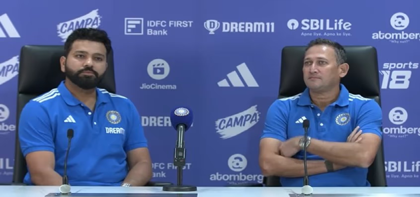 रोहित और अगरकर की 'पर्सनल टॉक' सोशल मीडिया पर वायरल, 'फैमिली रूल्स' पर बात करते दिखे दोनों दिग्गज