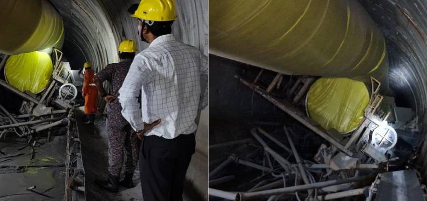 तेलंगाना में टनल का हिस्सा धंसने से फंसे 8 लोग, 16 घंटे से रेस्क्यू ऑपरेशन जारी