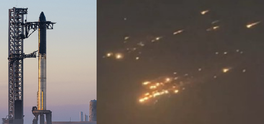 SpaceX स्टारशिप मिशन 2 महीने में दूसरी बार फेल, लॉन्च के कुछ मिनट बाद रॉकेट मलबे में तब्दील