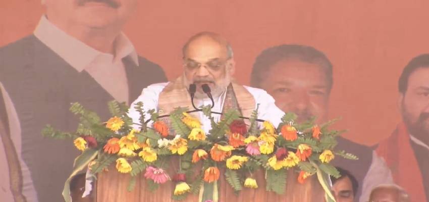 बिहार में अमित शाह का चुनावी शंखनाद, रैली में लालू-राबड़ी पर किया प्रहार, लोगों से की ये अपील