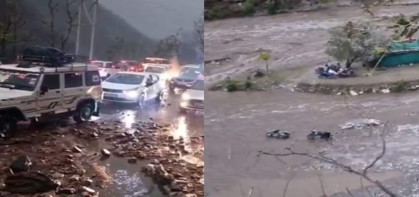 उत्तरखंड में बारिश ने मचाई भारी तबाही, कहीं गिरा पहाड़ा, तो कहीं पानी के बीच में फंसे लोग